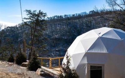 Exterior of Dome 5 at The Canyon at Pond Creek in Tennessee