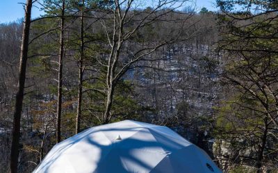 Dome 2 at The Canyon at Pond Creek glamping resort in Tennessee